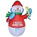 GOOSH 6 FT Christmas Inflatables Outdoor Decorations Blow Up Yard Snowman for Holiday Party Garden Lawn Decor