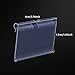 Darmulty 60 Pcs Clear Plastic Label Holder Tag Label Card Merchandise Sign Display Holder for Classification Mark, 6cm x 4.3cm