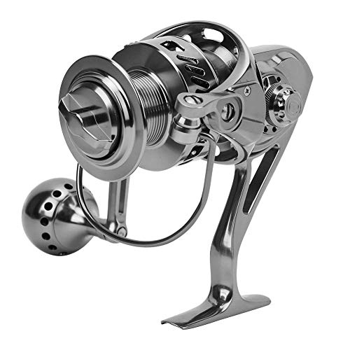 Nannday Verschleißfeste Metallgussrolle, Vollmetallspule Spinning Angelrolle, Seefischerei für Wildfischen – Bild 4