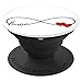 Infinity Symbol Forever Love Couples Friendship Two Hearts PopSockets PopGrip: Swappable Grip for Phones & Tablets