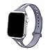 Bandiction Sport Band Compatible with Apple Watch 38mm 40mm, Soft Silicone Sport Strap Replacement Narrow Bands for iWatch Series 4, Series 3, Series 2, Series 1, Sport Edition Women Men(Lavender)