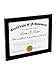 Last G 8.5x11 Document Frame to Display 8.5 by 11 Inch Document Certificate Frames Standard Paper Frame Black