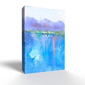 Canvas Wall Art Abstract Farm Land Painting Artwork for Home Prints Framed - 12x18 inches