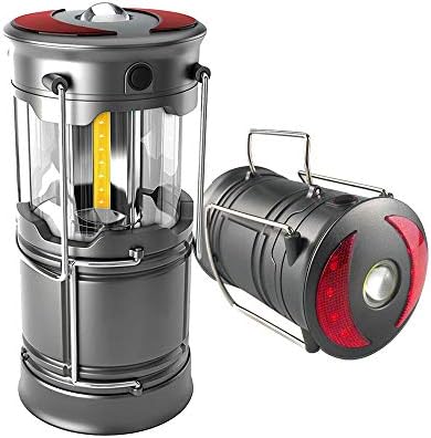 ONIPU Portable Lantern Ultra Bright Collapsible Waterproof Flashlight with Warn Lights Magnetic Base for Indoor Outdoor Use