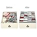 Drawer Divider, Zonyon Foldable Fabric Closet Organizer,Dresser Organizer,Storage Box,Room Organization for Underware,Bra,Ties,Belts,Socks,Tank Tops, lingerie,Closet,Wardrobe,2 Sets, Grey