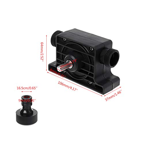 Forgun Electric Drill Pump Self-Priming Transfer Oil Fluid Water Anti-Corrosion High Temperature Resistant Portable