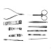 Ohuhu [12 in 1] Stainless Steel Personal Manicure Set & Pedicure Set, Travel & Grooming Kit with Free Delicate Case