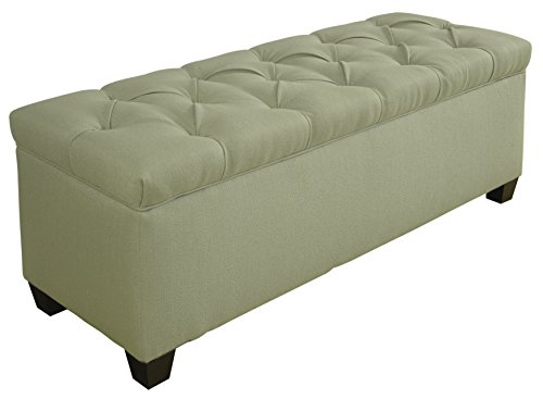 Best white armed storage ottoman bench