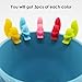 DODOGA Tea Bag Holder for Cup Hanging Tool Cute Squirrel Cup Markers for Drinks Drink Marker Wine Marker Made of food-grade 100% BPA free Silicone for Hanging Tea Bags, candy colors, 15Pack