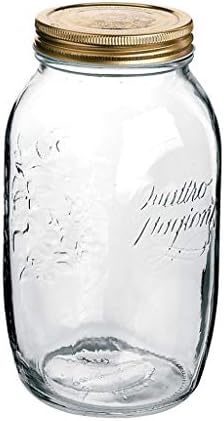 Sealed Storage Jar Food Grains Moisture-proof Transparent Glass Bottle Honey Jam Coffee Seal Storage Cans Rollsnownow (Capacity : 1500ml)