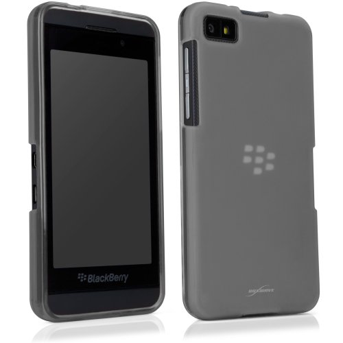 BlackBerry Z10 Case, BoxWave [Arctic Frost Crystal Slip] Flexible, Form Fitting, TPU Case for BlackBerry Z10 - Smoke Grey