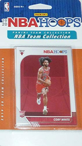 Chicago Bulls 2019 2020 Hoops Basketball Factory Sealed 9 Card Team Set with Lauri Markkanen, Zach LaVine and a Coby White Rookie Card Plus