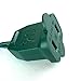 Vickerman 7 Light Clear Glitter Bubble Set with Green Wire 20-Inch, Spacing UL End Connector