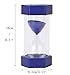 Security Safety Fashion Modern Hourglass Sand Timer Watch Teacher Created Teaching Resources and Children Kids Brush Their Teeth Kitchen Countdown (5 minutes, Blue)