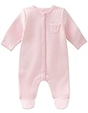 absorba Footie -Girl, Quilted Baby Pink, 3-6 Months