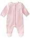 absorba Footie -Girl, Quilted Baby Pink, 3-6 Months