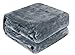 Luxury Collection Microplush Flannel Fleece Blanket | Ultra Soft 380 GSM Lightweight All-Season Anti-Static Throw/Blanket for Sofa Couch Bed (Twin (59'' x 78''), Azure Gray)