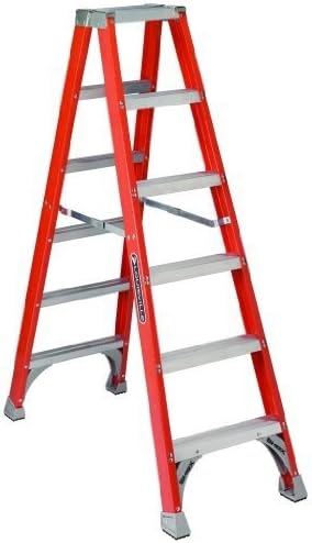 8' Fiberglass Twin Stepladder Type 1A