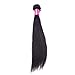 DFX Hair (TM) 8~30 inches 1 Bundle 100g Silky Straight Brazilian Virgin Human Hair Extension, Natural Color