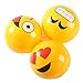 Fun Central AZ900 12 Pieces 12 Inches Emoji Inflatable Beach Balls, Fun Emoji Beach Balls, Emoji Beach Balls for Kids - Perfect for Beach Parties, Pool Parties, Concert - Assorted