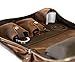 Wall St Smoker, Grand Genuine Leather Portable Travel Cigar Case, Holds 8-10 Double Gordo Cigars
