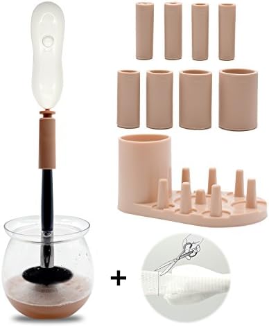 COLOR CLEANER Auto Makeup Brush Cleaner Dryer Spinner, Automatic Make Up Brush Drier, Electric Clean Machine Device to Wash Cosmetic Brushes, Brush Guard Net Mesh