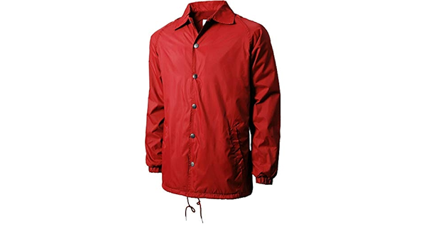 red jacket windbreaker