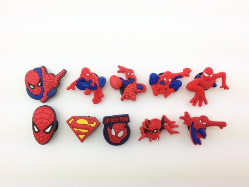 crocs charms spiderman