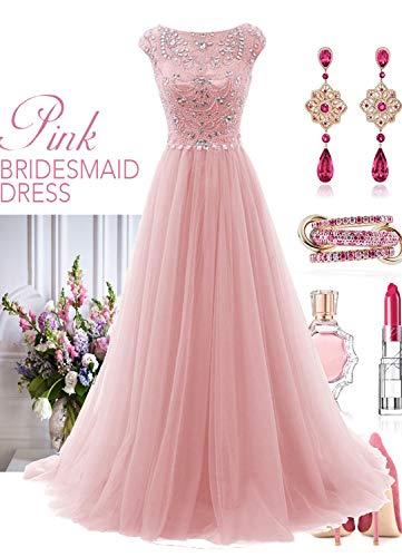 1 Promworld+Wedding+Bridesmaid+Crystal+Dresses