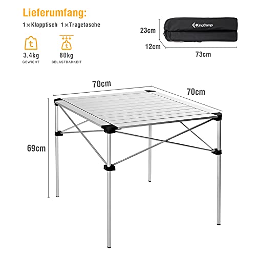 KingCamp Ultralight Aluminum CampingTable Small Table Fold up