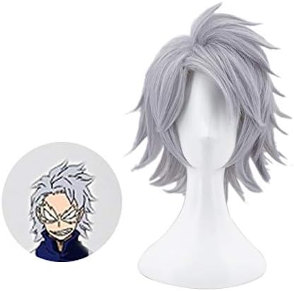 Templom SIX My Hero Academia (Boku No Hero Academia) Characters Play Cosplay Wigs Anime Costume Synthetic Hair(Tetsutetsu)
