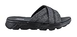 Skechers Performance Women's On The Go 400 Blissful Slide Flip Flop, Black/Gray, 9 M US