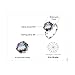 JewelryPalace Fancy Cut 5.7ct Multicolor Genuine Rainbow Quartz Cocktail Rings for Her, 14K White Gold Plated 925 Sterling Silver Ring for Women, Natural Gemstone Jewelry Rings 9