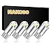 NAKOBO White Smart IC DC 9-30V 12v 24v T10 LED Bulb 2-SMD 3030 Chipset 194 921 168 W5W Wedge for Car Interior Dome Door Map Reading License Plate Turn Signal Light(pack of 4)