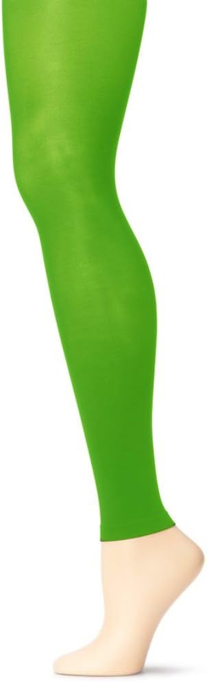 Women's Solid Colored Microfiber Footless Tights