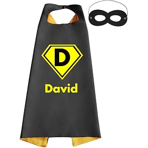 Personalized Adult Superhero Cape Custom Name Initial Cape for Halloween Cosplay