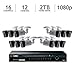 Lorex 16 Channel HD 1080p Security System with 2TB HDD and 12 1080p Cameras (LHV16212)