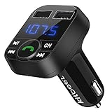 Kitbeez Wireless Bluetooth FM Transmitter, Handsfree Call Car Charger Radio Receiver&Mp3 Music Stereo Adapter,Dual USB Port Charger compatible for iPhone,iPad,Samsung Galaxy,LG,HTC,Smartphone