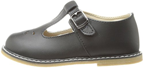 Baby Deer Stichout TS T-Strap Sandal (Infant/Toddler/Little Kid),Black,3 M US Infant