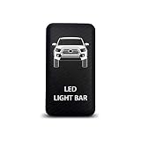 CH4X4 Push Switch for Toyota Tacoma 3rd Gen - Led Light Bar Symbol 2 - Blue LED