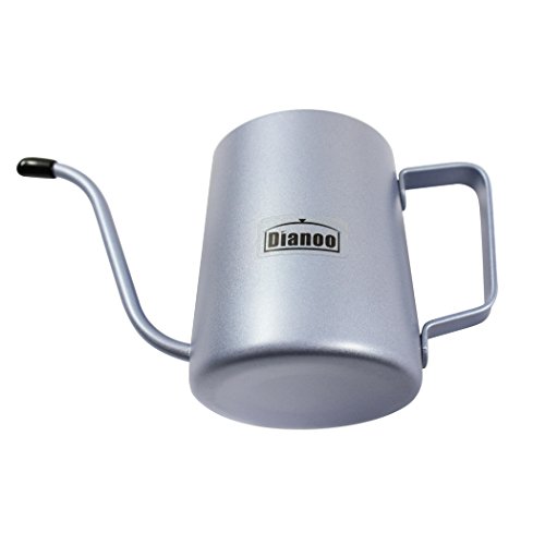 Dianoo 350 ML Stainless Steel Long Narrow Spout Coffee Pot, Hanging Ear Coffee Cup, Hand Drip Kettle Coffee Pot Tea Pot - Jazz Blue