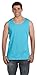 Comfort Colors Chouinard Men's Pigment Shades Naturally Vary Tank Top, Lagoon Blue, Large