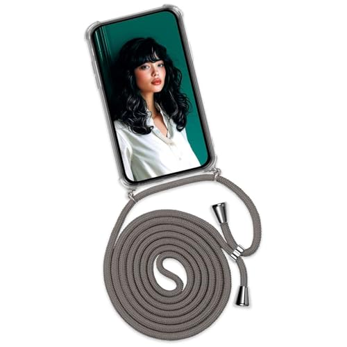 ONEFLOW Handykette für iPhone Air Hülle mit Band, Handyhülle mit Kette abnehmbar, Handyband zum Umhängen, Handy Umhängeband Lange Handykordel, Twist Case – Dunk