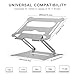 Laptop Stand, KXLY Adjustable Laptop Holder Ergonomic Portable Computer Stand with Heat-Vent to Elevate Laptop, Vertical Laptop Stand Laptop Mount Compatible with MacBook, Air, Pro All Laptopsthumb 2