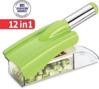 PHDstore Ritu Stainless Steel 12 in 1 Chipser, Chopper, Slicer, Vegetable & Fruit Chopper Cutter