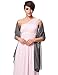 Kate Kasin Women's Dress Shawls and Wraps Soft Chiffon Evening Party Shawls Scarf Gray