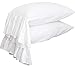 Queen's House White Pillowcases King Size Set of 2-Style G