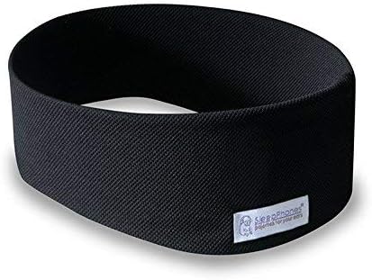 Sleepphones® New Breeze Headband Only - No Speakers - BREEZE Fabric (Small (XS), Pitch Black)