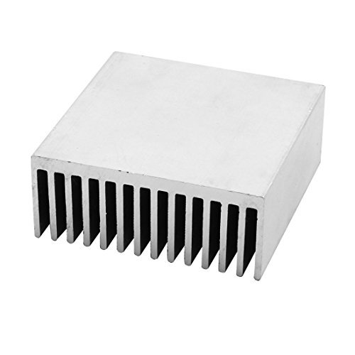 uxcell Aluminium Sink Cooling Fin Heatsink 50mm x 50mm x 20mm Silver Tone