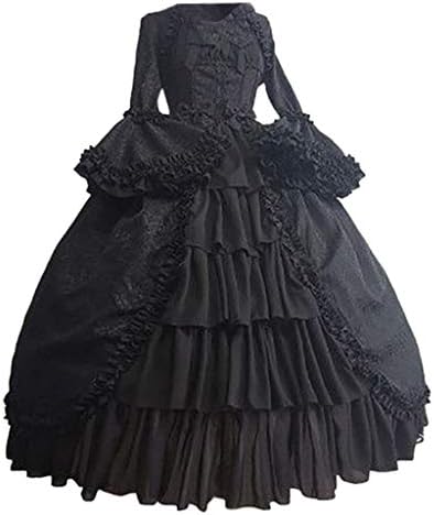 Girls' Vintage Costumes,Fineser Womens Ladies Retro Long Flare Sleeve Slim Fit Lolita Dress Princess Court Cosplay Skirts
